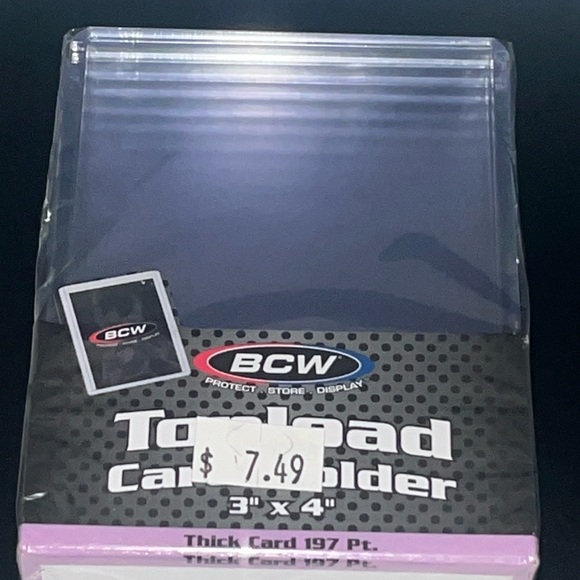 BCW Top Load Card Holder 197pt New Sealed Trading Card Holders - Picture 2 of 3